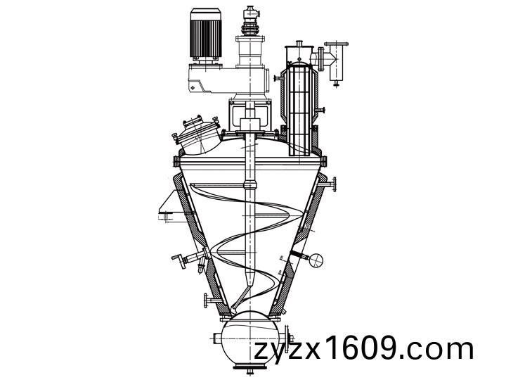 空(kong)心螺(luo)帶錐(zhui)形(xing)真空(kong)榦(gan)燥機(ji)